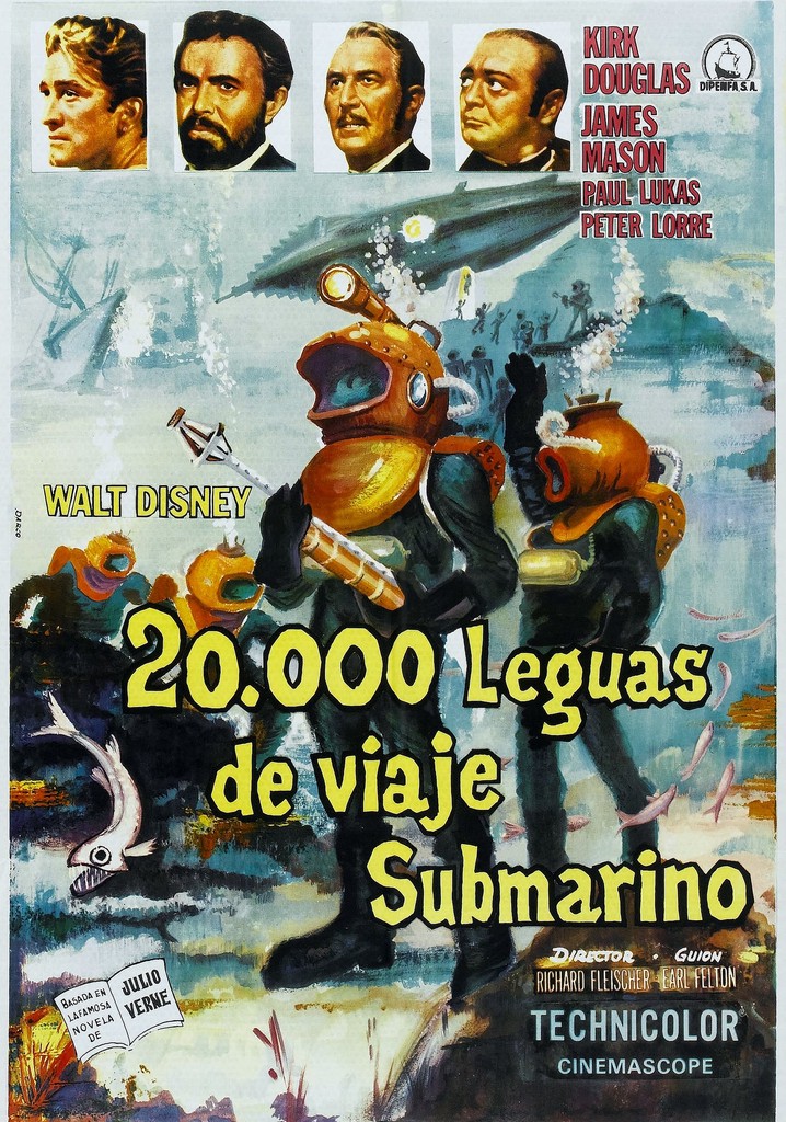 20.000 leguas de viaje submarino película Ver online